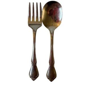 OneidaCraft Deluxe Stainless Serving Fork & Spoon Set
